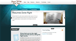 Desktop Screenshot of donewriteforyou.com